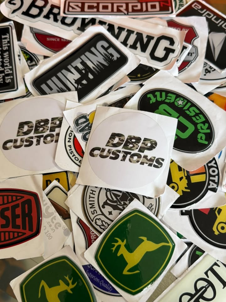 DBP CUSTOMS premium gel decal stickers